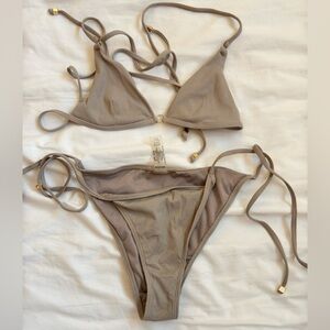 Garage Taupe Bikini Set